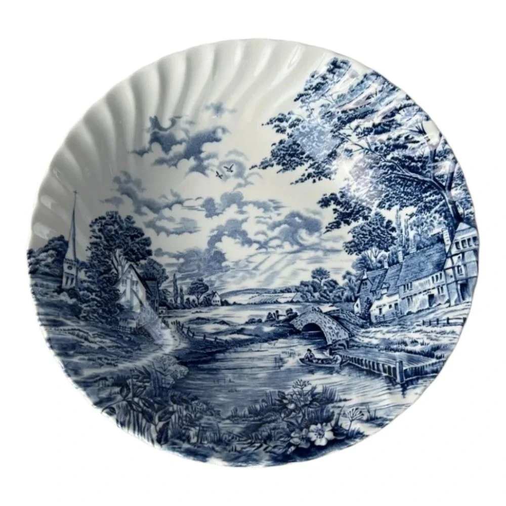 Vintage Bluebrook Staffordshire Ironstone Plate 10 Inches‎